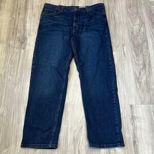Wrangler Jeans Men 34x34 Blue Straight Leg Relaxed Fit Jeans Size W38 L30